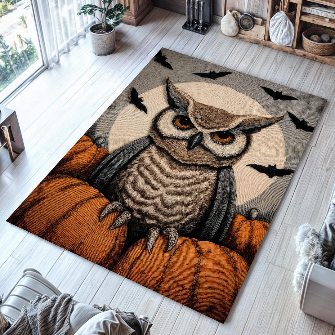 Halloween Rugs, Halloween Rug Runner, Halloween Rug 4x6', Halloween Rug ...