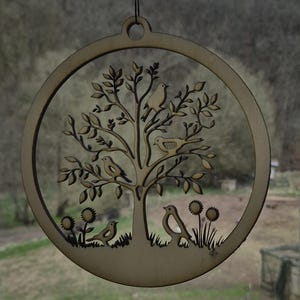 Spring tree window picture