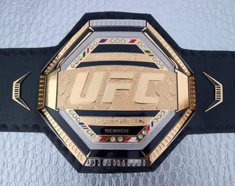 UFC Legacy Championship Title Belt 2mm Brass Gold Adult Size Replica Belt