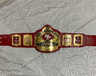 SF San Francisco 49ers Championship Belt American Football NFL Belt 2mm Replica