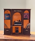 Mini Vinyl Record Display Shelf | 3D Printed Mini Brands Vinyl Collection Storage & Display Stand | Dollhouse Music Shelf