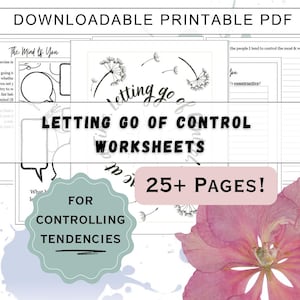 Controlling Impulsive Behavior Journaling, PTSD Trauma Worksheets, Anxiety Tendencies, Self Control Mental Health Journal PDF Printable