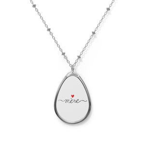Elegante collar ovalado para madres, joyería personalizada, regalo sincero para mamá, día de la madre, cumpleaños, aniversario, recuerdo