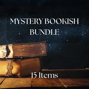 Mystery Bookish Bundle – 15 Surprise Stationery Items  Book Lover Gift | Reading Accessories | Mystery book | Bookish Mystery box Gift box