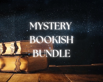 Christmas Mystery Bookish Bundle: Surprise Stationery & Reading Accessories Gift Box, Holiday bookish bundle box
