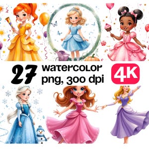 27 PNG Baby Princess Clipart, Cute Little Princess Illustrations, High-Quality PNG, Pink Baby Girl Art, Royal Baby Shower Clipart