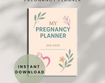 Printable Pregnancy Planner: A4 Journal & Tracker (Digital Download)