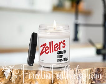 Vela de soja con aroma nostálgico vintage canadiense, fragancia relajante para el hogar, regalo para canadienses, ambiente acogedor, decoración inspirada en Zellers