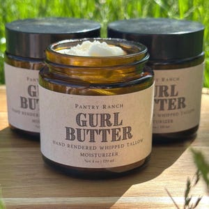 Whipped Beef Tallow | Gurl Butter Hand-Rendered Grass-Fed, All-Natural Moisturizer