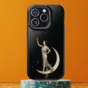 Celestial Siren iPhone MagSafe Case: Moon & Stars, Dual Layer