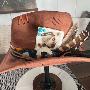 Be fearless Cowgirl hat - Custom made wide brim western hat