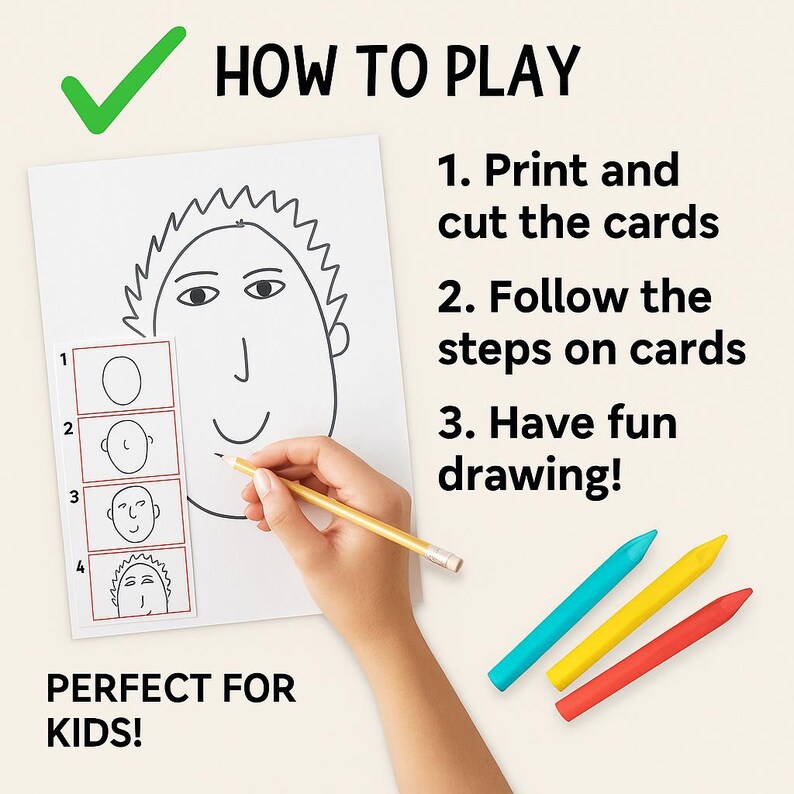 Learn to Draw for Kids – 28 Step-by-step Printable Drawing Cards | Easy ...