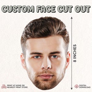 Impression grosse tête Bachelorette | Fichier numérique de visage sur un bâton | Accessoires personnalisés pour photomaton | Découpes Grosse Tête | Accessoires d'enterrement de vie de jeune fille