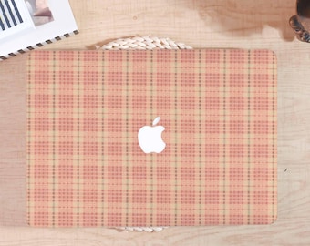 Creative Pink Fabric Pattern MacBook Pro 16 Case, Pink Style MacBook Case