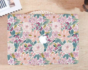 Creative Refresh Color Floral Pattern MacBook Pro 16 Case, Flower Style MacBook Case