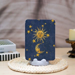 Sun&Moon Custom Kindle Case,Paperwhite Kindle Cover,Kindle 12th/2024,Kindle basic 2024,PaperWhite 11th 12th,Custom Kindle 6&#39;&#39;/6.8&#39;&#39;/7&quot;Case