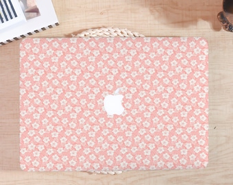 Creative Pink Style Floral Pattern MacBook Pro 16 Case, Flower Style MacBook Case