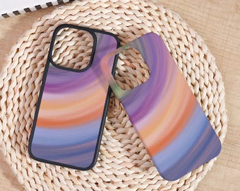 Colorful Gradient iPhone Case – Pastel Swirl Abstract Art Protector