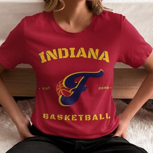 Indiana Fever Basketball T-shirt WNBA Fan Apparel Sports Team Shirt Caitlyn Clark Shirt Gift for Basketball Fans Girls Basketball Shirt NBA