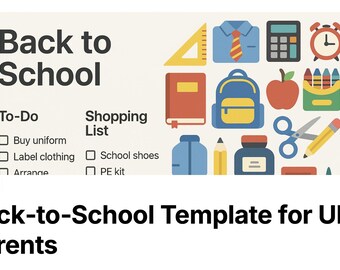 Terug naar school Notion-sjabloon