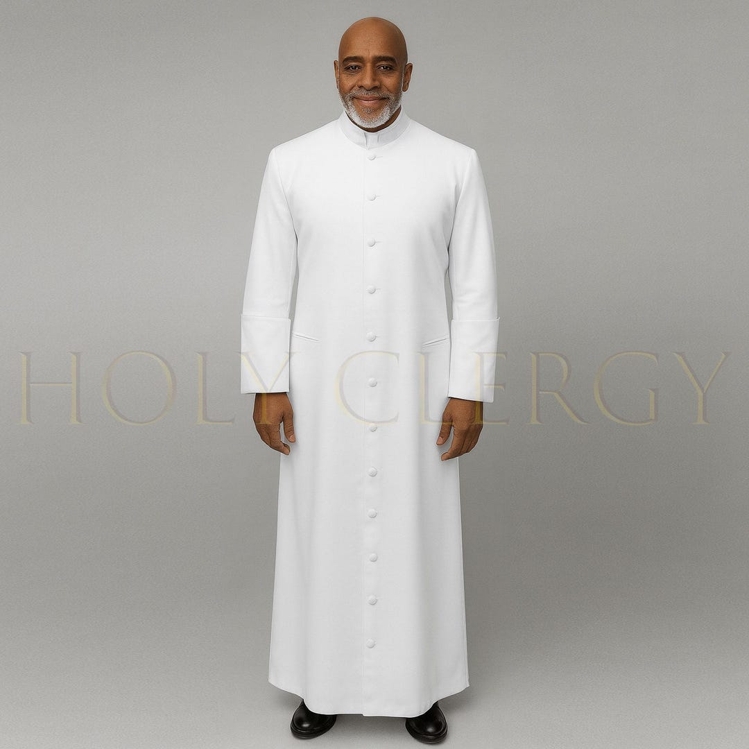 Dominican Robe White Roman Cassock Soutane – Custom Clergy Robe for Priest | Tailored ...