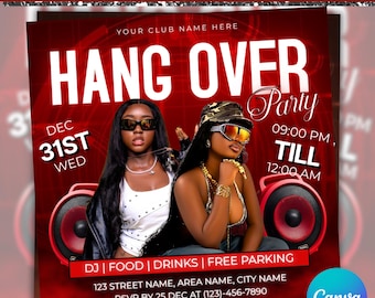 Weekend Night Club Party Flyer, Club Flyer, DJ Event Social Media Flyer, Modern Club Night Party Flyer, Night Club Flyer, Canva Editable