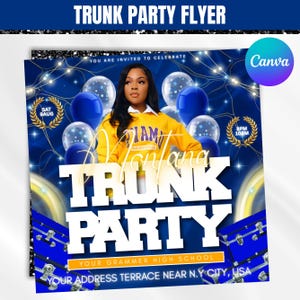 Trunk Party Flyer, Farewell Party Invite, DIY Party Flyer, Graduation Party Invitation, College Send Off Invitation, Canva Editable