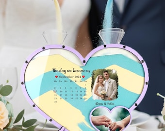 Custom Unity Sand Ceremony Set for Wedding, Personalized Anniversary Gift