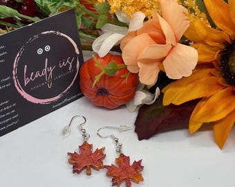 Autumn Maple Leaf Earrings
