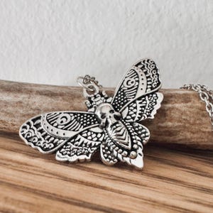 Skull Moth necklace