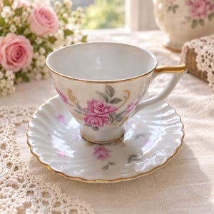 Miniature Tea Cup and Saucer Made in Japan - Etsy
