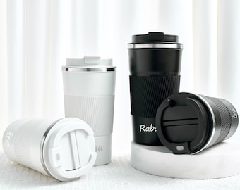 Customized Stainless Steel Tumblers with Name, Personalized Travel Mug, Engraved Wine Tumbler, Monogrammed Coffee Cup for Her