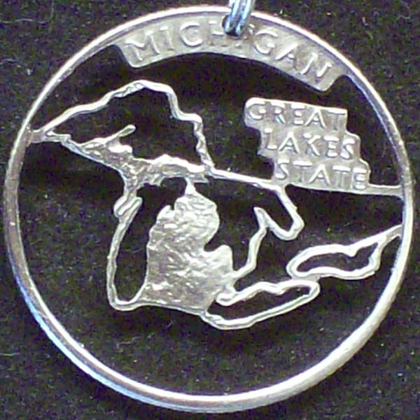 Reserved for Suzi (Michigan hand-cut coin)