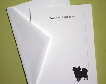 Papillon Stationery - Set of 10 flat paneled cards