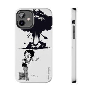 Funda resistente vintage de Betty Boop, diseño retro, accesorio único, regalo para ella, estilo pop divertido.