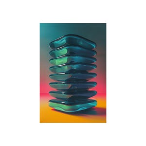 Vibrant Fine Art Poster for Modern Home Decor, Wall Art, Living Room Artwork, Colorful Prints, Unique Gift Idea