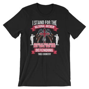 Stand for the Flag Kneel for the Cross UNISEX T-Shirt Veteran Gift