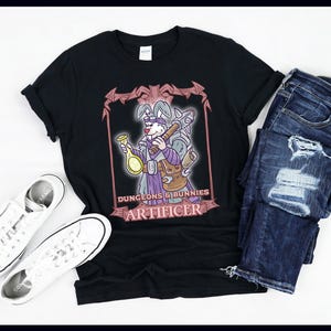 Artificer | Dungeons and Bunnies | Nerdy Rabbit | Bunny | RPG D20 Dice | Role-Play Game | Gamer| T-Shirt | Tank Top | Sweatshirt | Hoodie