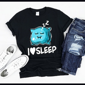 I Love Sleep-kussen | Luie mensen | Slapende uitsteller | Nap Queen | Dutten | Nerd | T-shirt | Tanktop | Sweater | Hoodie