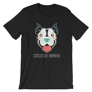 Camiseta gráfica divertida - Camiseta de calavera de azúcar para perro del Cinco de Mayo - Camiseta de Pitbull - Camisetas más vendidas - Camiseta divertida de algodón para perro de moda