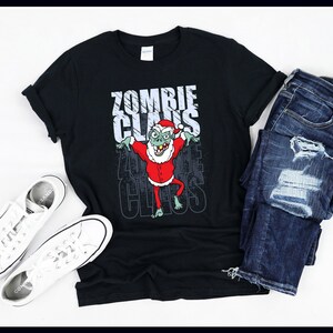 ゾンビサンタクロース | 季節の食べ物 | 面白いクリスマスゾンビ | ハロウィン | モンスター | アンデッド | Tシャツ | タンクトップ | スウェットシャツ | パーカー