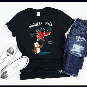 Warnung Badness Level ungewöhnlich hoch | Diagramm Schaubild | Weißkopfseeadler | Adler | T-Shirt | Tank-Top | Pullover | Kapuzenpullover