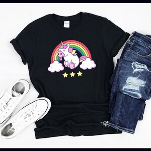 Rainbow Unicorn Shirt | Magical Legendary Creatures | Rainbows And Unicorns Girl | T-Shirt | Tank Top | Sweatshirt | Hoodie
