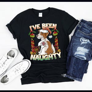 I&#39;ve Been Naughty Jack Russell Terrier | Hondenliefhebber Kerstmis | JRT | T-shirt | Tanktop | Sweater | Hoodie