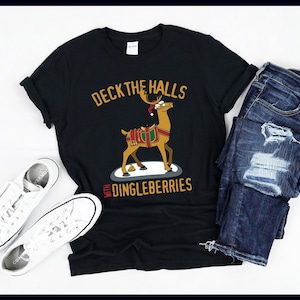 Dek de gangen met bosbessen Kerstman rendier | T-shirt | Tanktop | Sweater | Hoodie