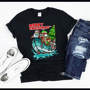 Merry Cruisemas Cruise Ship Santa Claus Christmas Family | T-Shirt | Tank Top | Sweatshirt | Hoodie