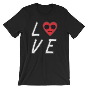 Herz Emojis Shirt Love Emoji T-Shirt UNISEX Valentinstag Geschenk