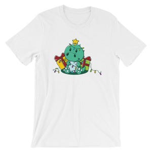 Tree Rex T-Shirt Funny Tyrannosaurus Dinosaur T-Rex Christmas Tree Tee Shirt Unisex Women Men Kids Holiday Gift Idea