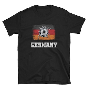 German Flag T-Shirt Soccer Germany Deutschland Tee Russia 2018 Gift Fussball Football World Cup Fan Gift for Men and Women
