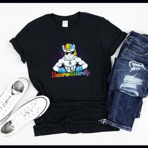 Unicorn Security Muscular Don&#39;t Mess With Unicorns Dad | Daddy | Papa | Father&#39;s Day Gift | T-Shirt | Tank Top | Sweatshirt | Hoodie